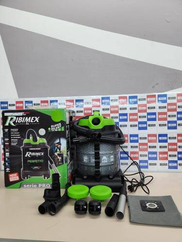 RIBIMEX Perfetto Aspiradora de Cenizas, Plástico y Metal, Negro y Verde